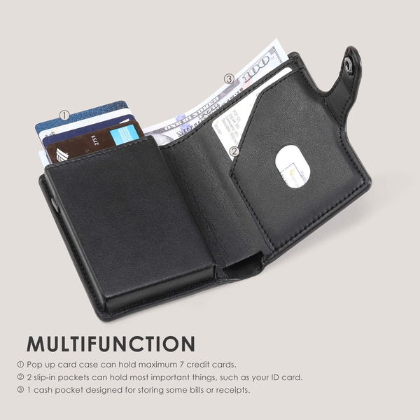 Men's Compact Pop-Up Wallet - BLACK - 2